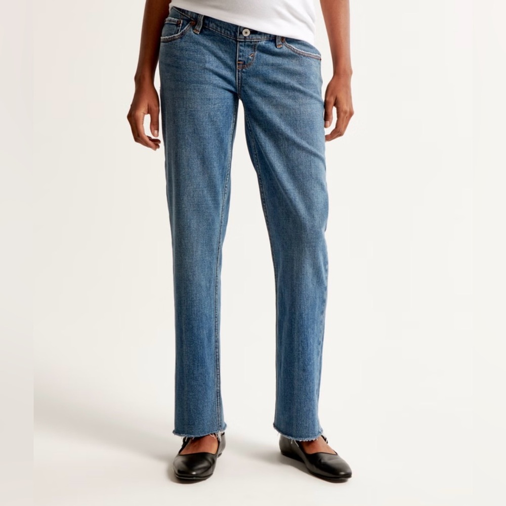 A&F 90s Straight Maternity Jeans